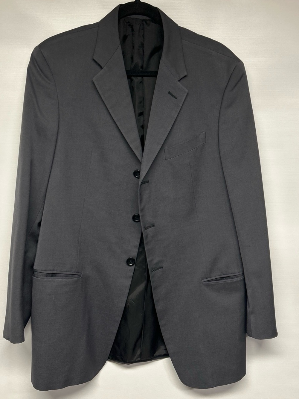 Armani Collezioni Charcoal Gray Single-Breasted Sport Coat